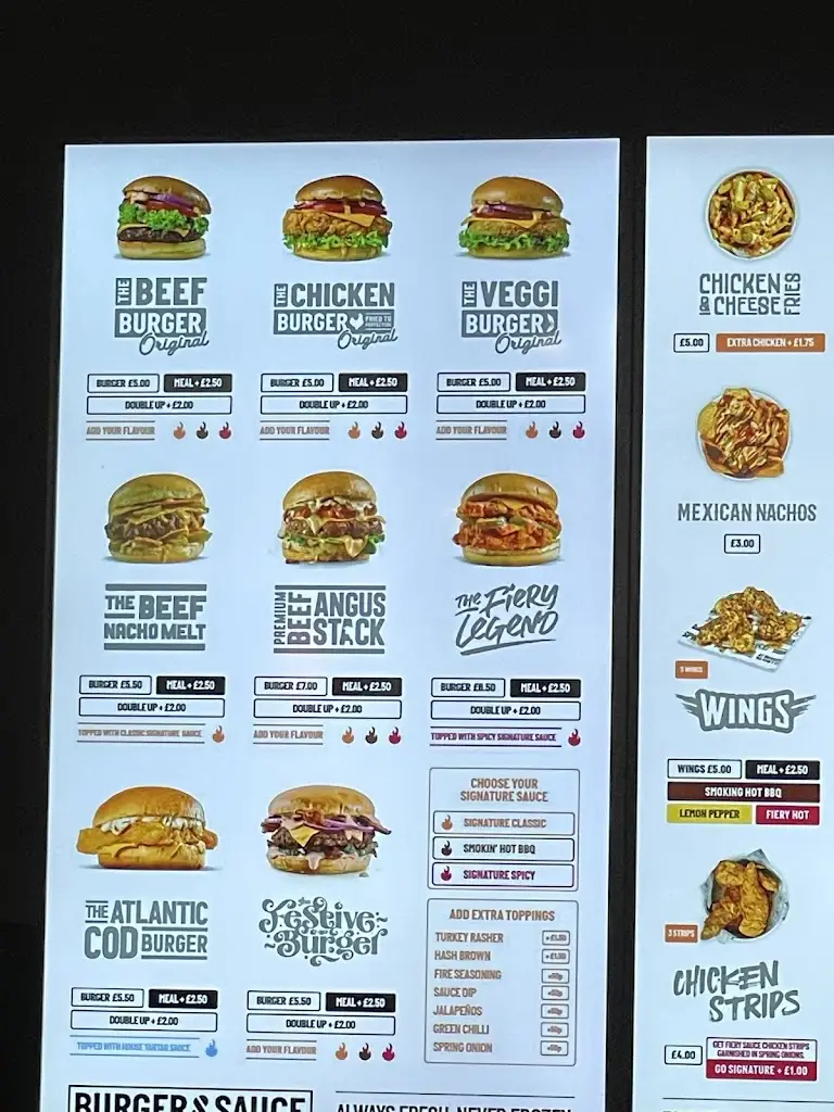 Menu_BURGER & SAUCE - Castle Vale_Castle Vale_image_1