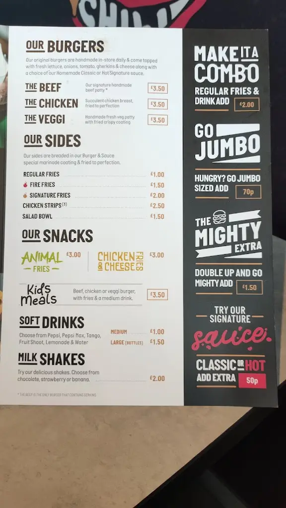 Menu_BURGER & SAUCE - Castle Vale_Castle Vale_image_4