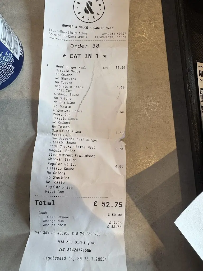 abdul wahid_BURGER & SAUCE - Castle Vale_Castle Vale_review