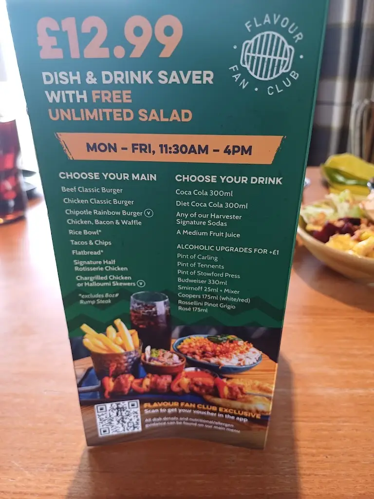 Menü_Harvester Winding Wheel Castleford_Castleford_Bild_2