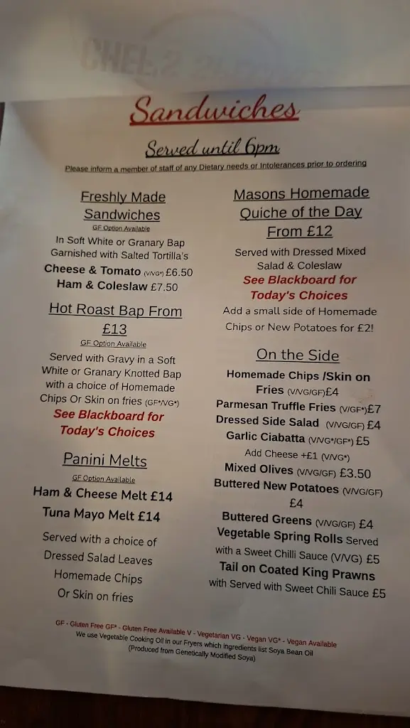 Menu_Masons Arms Warkworth_Amble_image_1