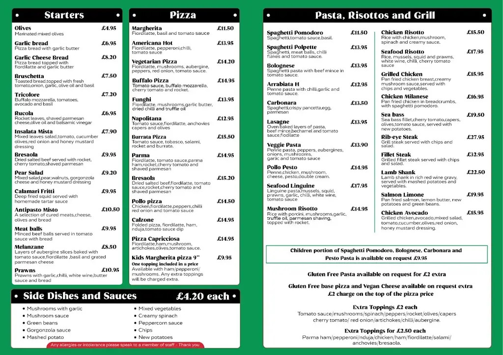 Menu_Il Laghetto_Carshalton_image_3