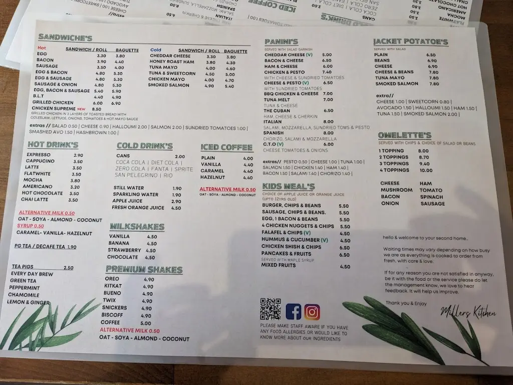 Menu_Millers Kitchen_Carshalton_image_3