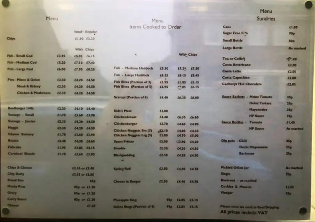 Menu_Harbour Fish Bar_Amble_image_1