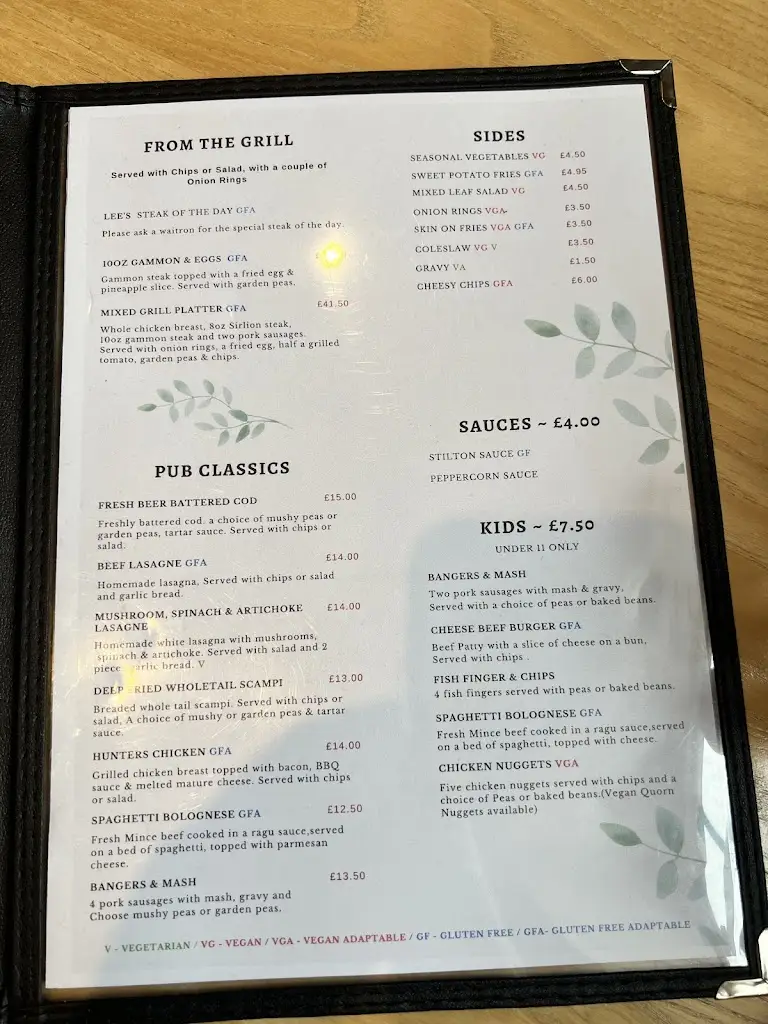 Menu_Nags Head Inn_Castle Donington_image_2