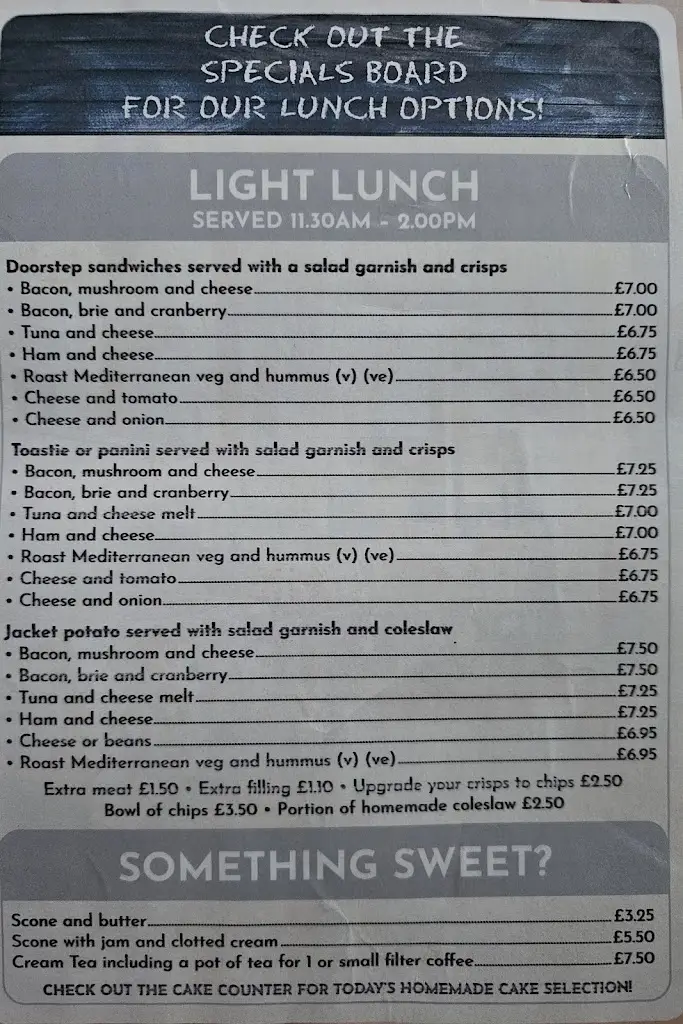Menu_Tylers Tearooms_Castle Donington_image_2