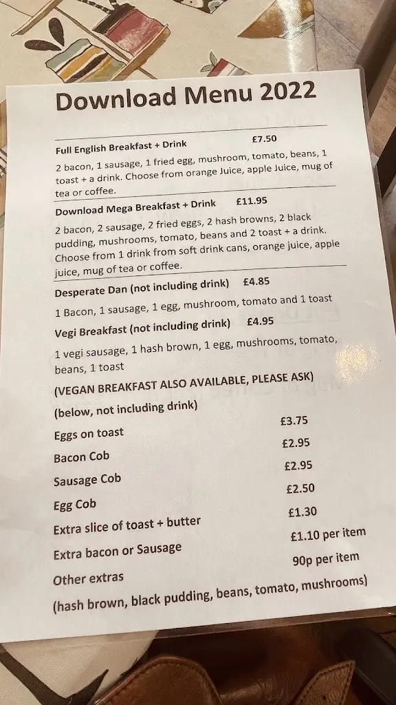 Menu_Tylers Tearooms_Castle Donington_image_4