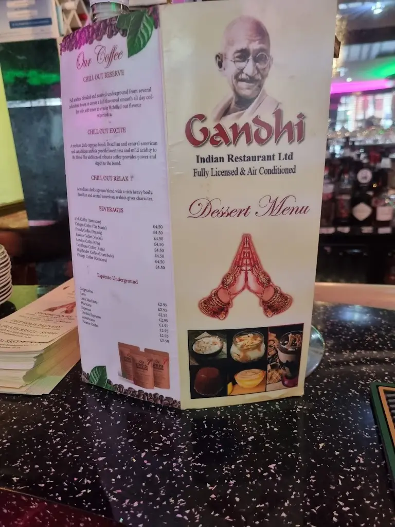 Menu_Gandhi_Castle Donington_image_2