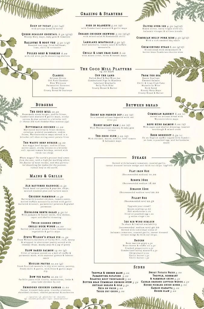 Menu_Coco Mill_Carlisle_image_3