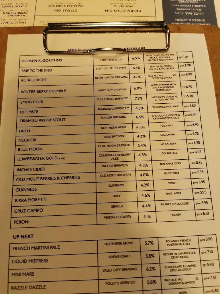 Menu_The Last Zebra_Carlisle_image_2