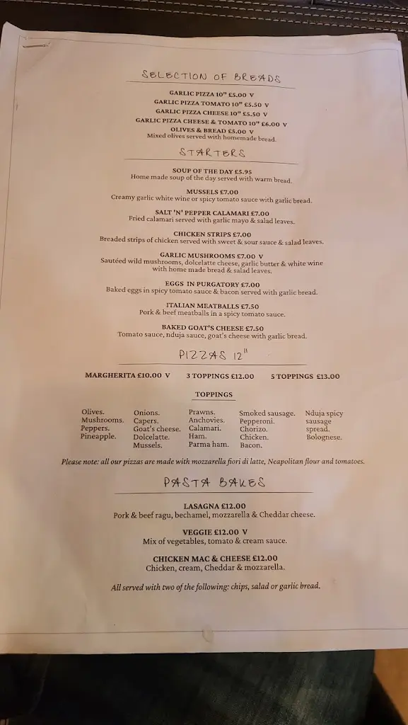 Menu_ALEX'S PASTA BAR_Carlisle_image_1