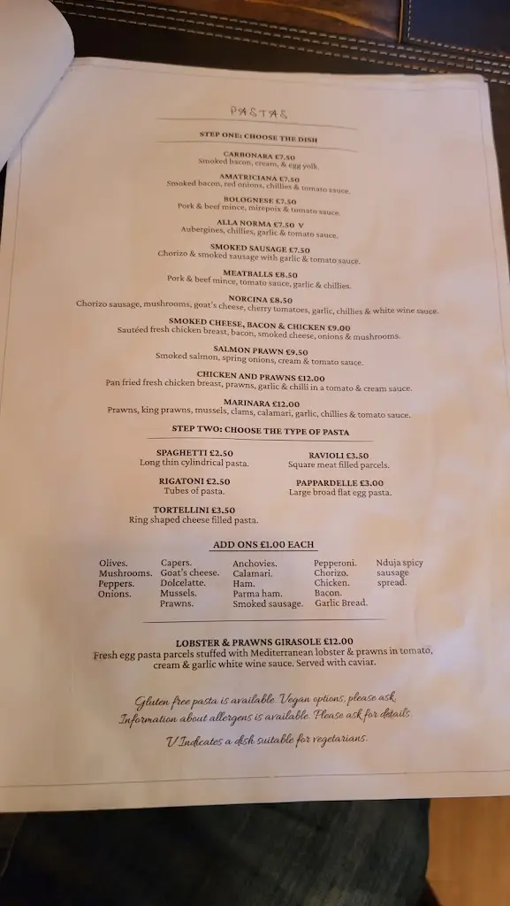 Menu_ALEX'S PASTA BAR_Carlisle_image_2