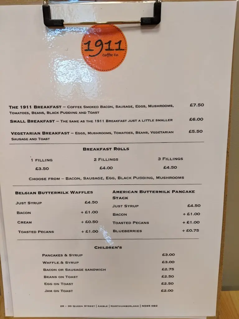 Menu_1911 Coffee Co._Amble_image_2