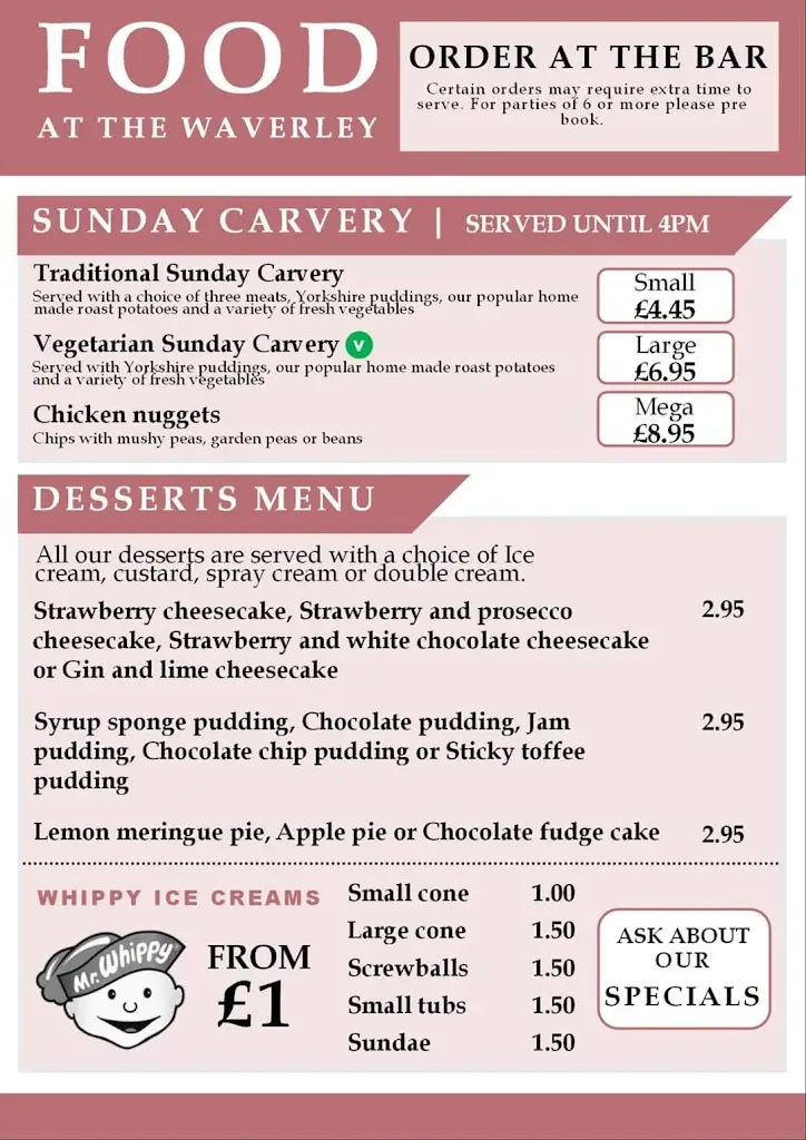Menu_The Waverley_Catcliffe_image_1