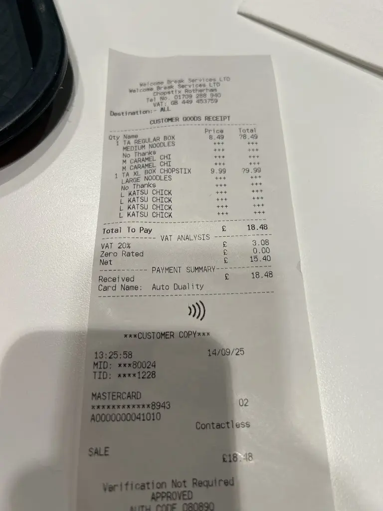 John Greenwood_Chopstix - Rotherham_Catcliffe_review