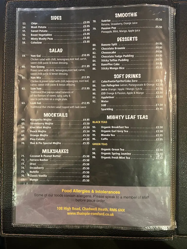 Menu_Thai & Pie_Chadwell Heath_image_2