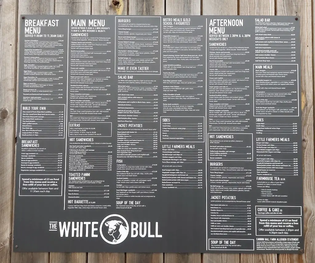 Menu_The White Bull_Cawthorne_image_1