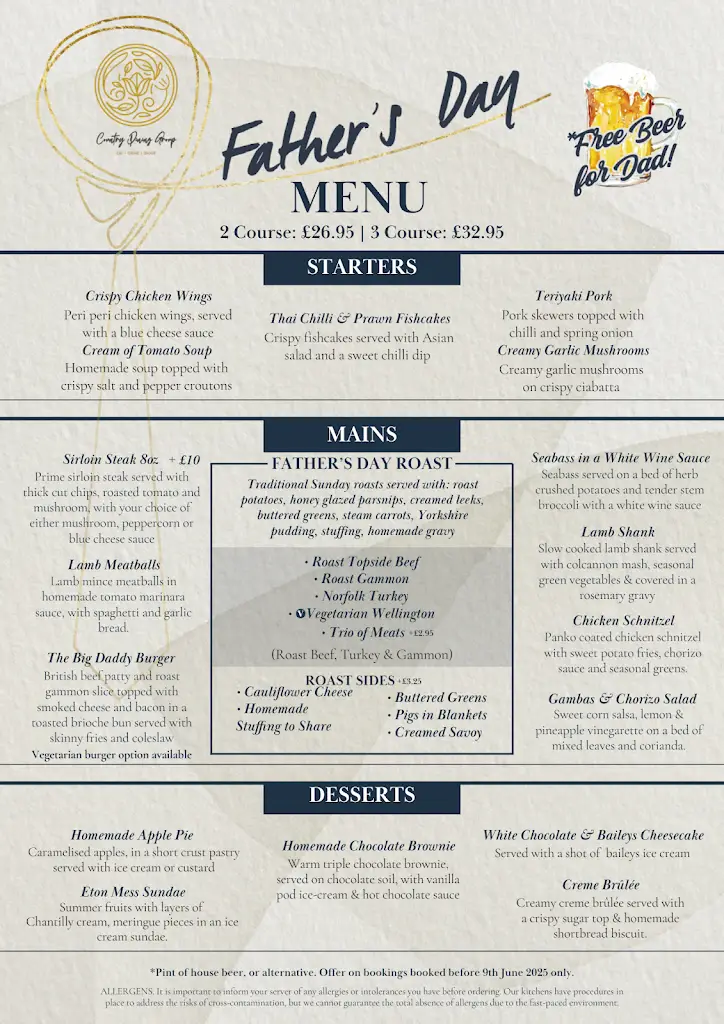 Menu_The Knife & Cleaver_Central Bedfordshire_image_2