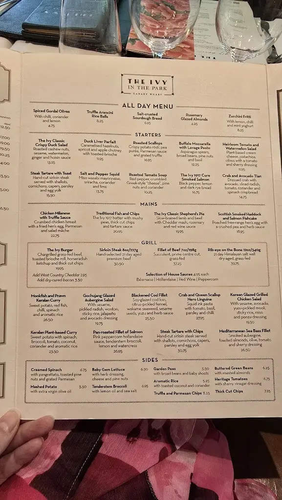 Menu_The Ivy Canary Wharf_Canary Wharf_image_1