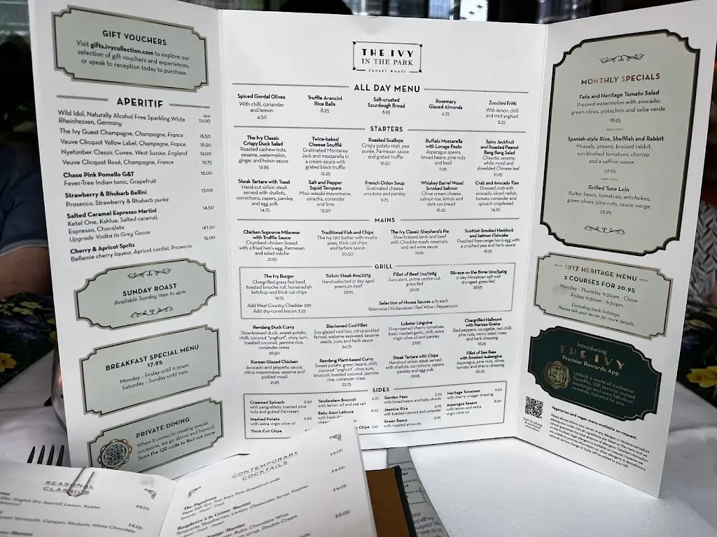 Menu_The Ivy Canary Wharf_Canary Wharf_image_2