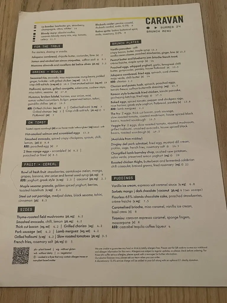 Menu_Caravan Canary Wharf Restaurant_Canary Wharf_immagine_1