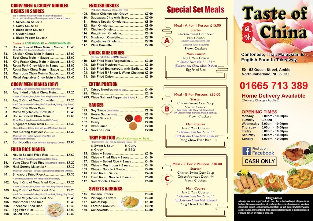 Menü_TASTE OF CHINA Amble_Amble_Bild_1