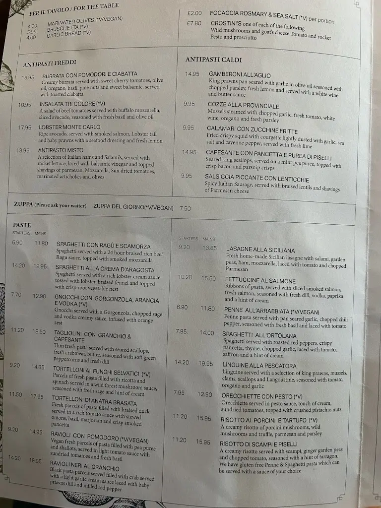 Menu_Amerigo Vespucci_Canary Wharf_image_1