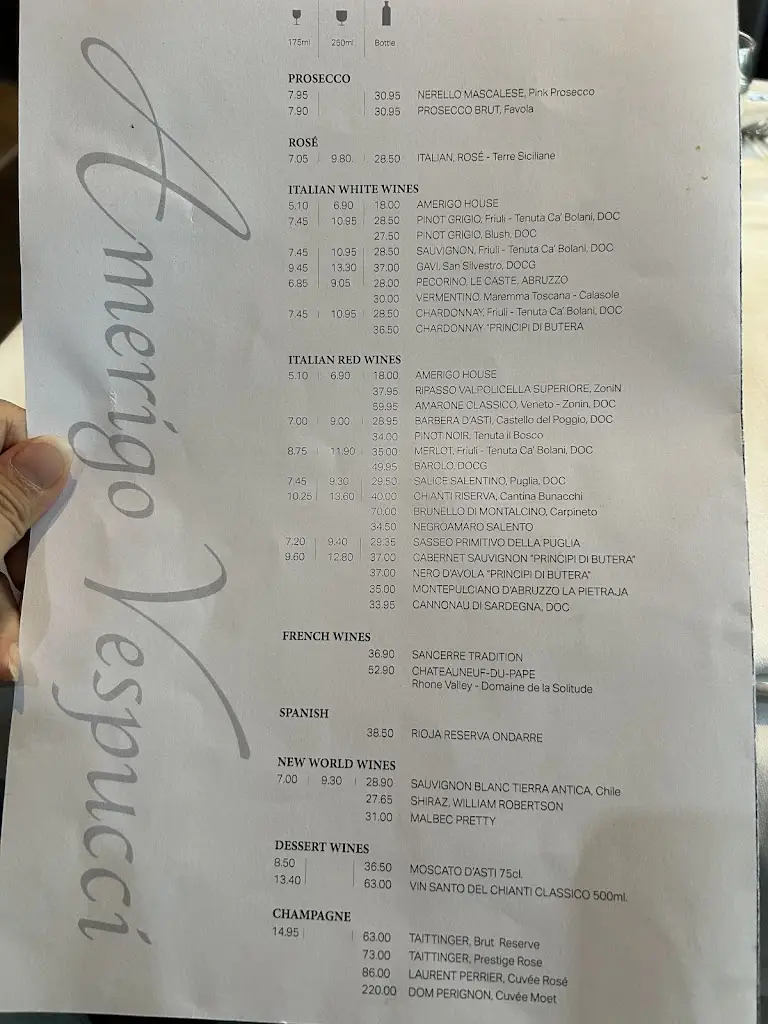 Menu_Amerigo Vespucci_Canary Wharf_image_3