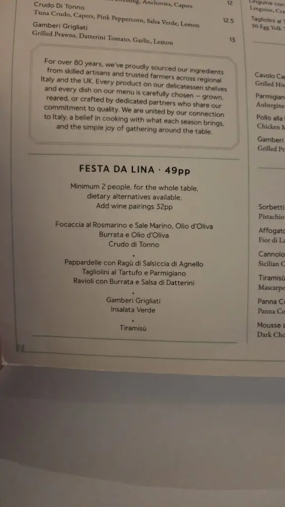 Menu_Lina Stores Canary Wharf – Italian Restaurant, Deli & Bar_Canary Wharf_image_3