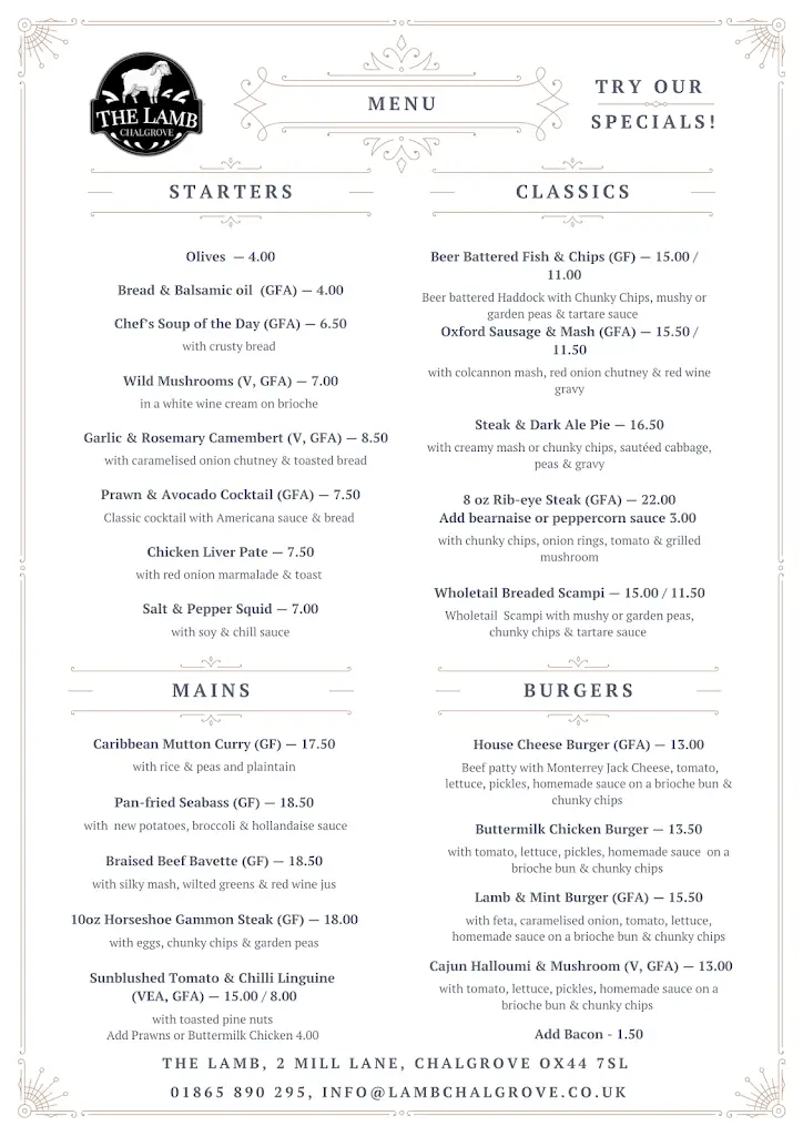 Menu_The Lamb Chalgrove_Chalgrove_image_2