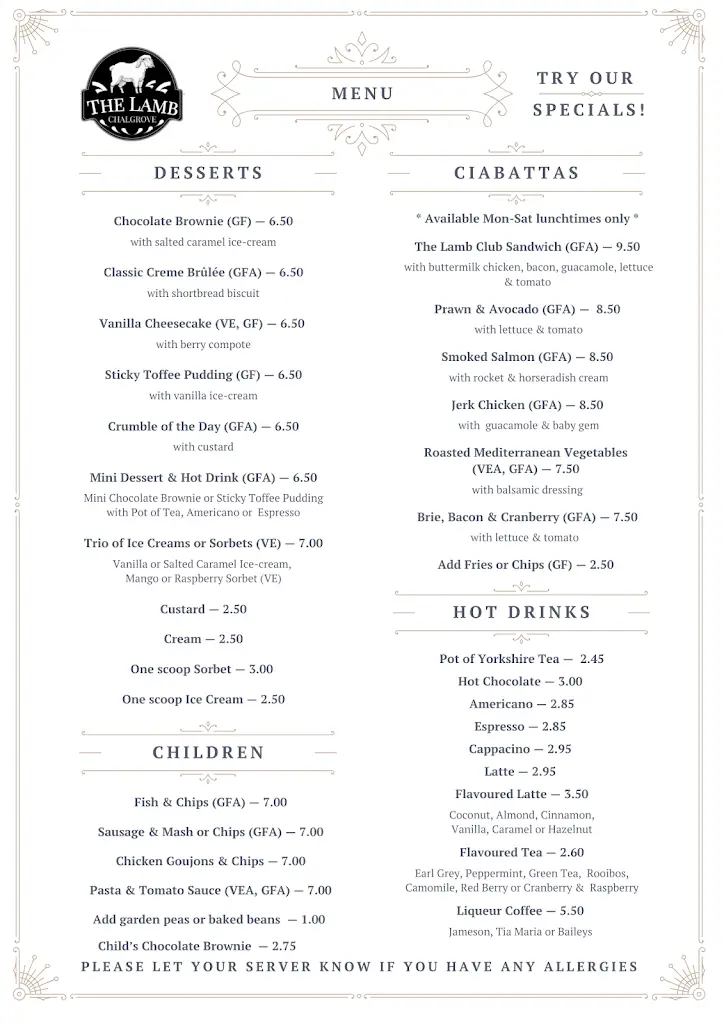 Menu_The Lamb Chalgrove_Chalgrove_image_3