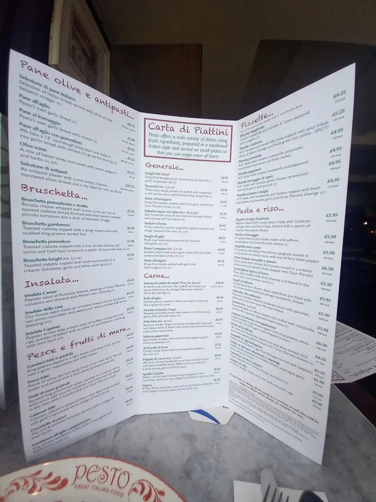 Menu_Pesto at the Dicconson Arms_Appley Bridge_image_3