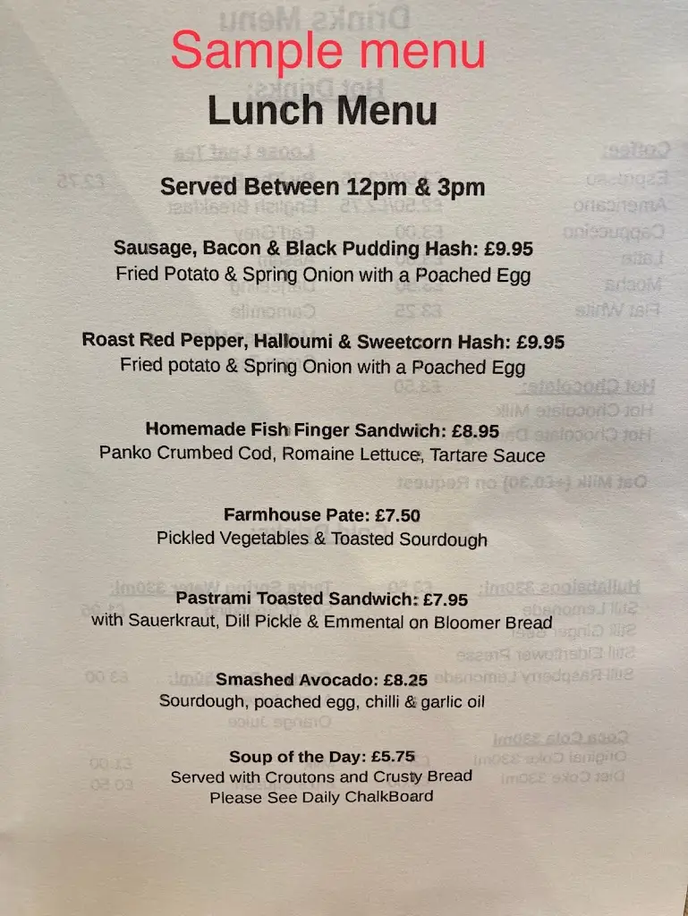 Menu_The Old Forge Caffè & Restaurant_Chagford_image_1