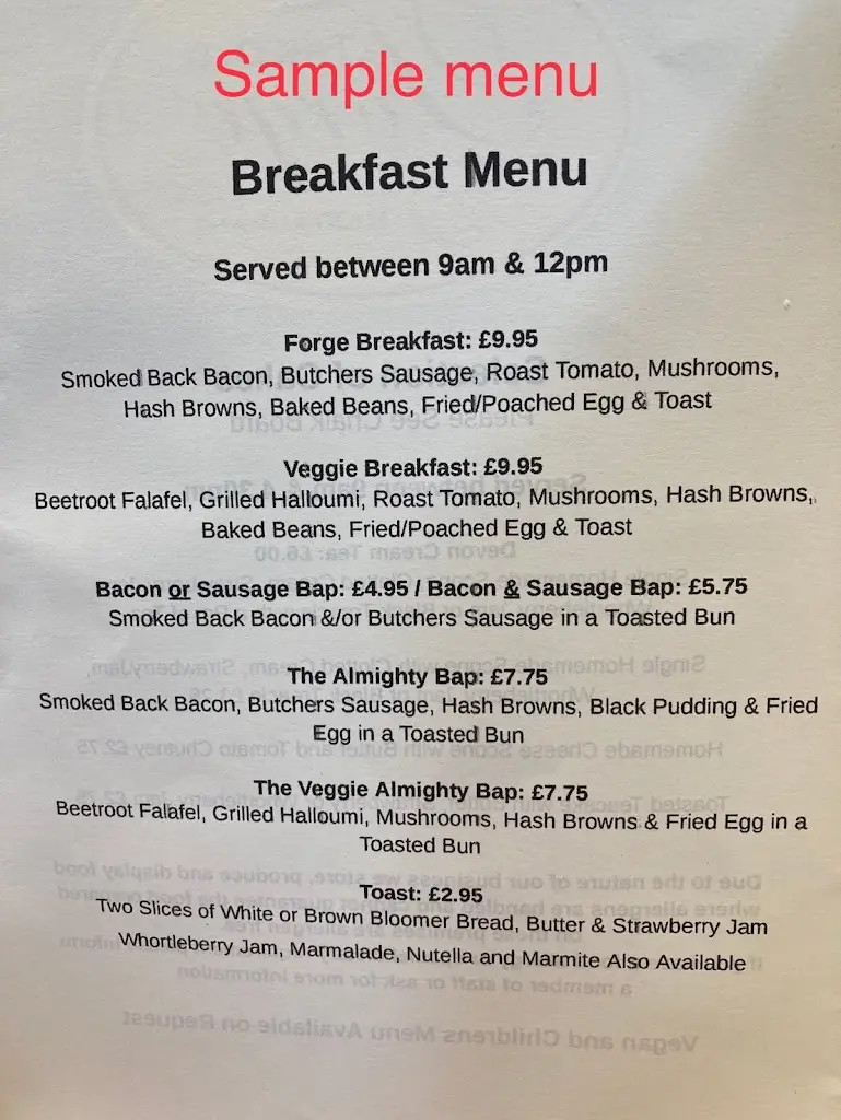 Menu_The Old Forge Caffè & Restaurant_Chagford_image_2