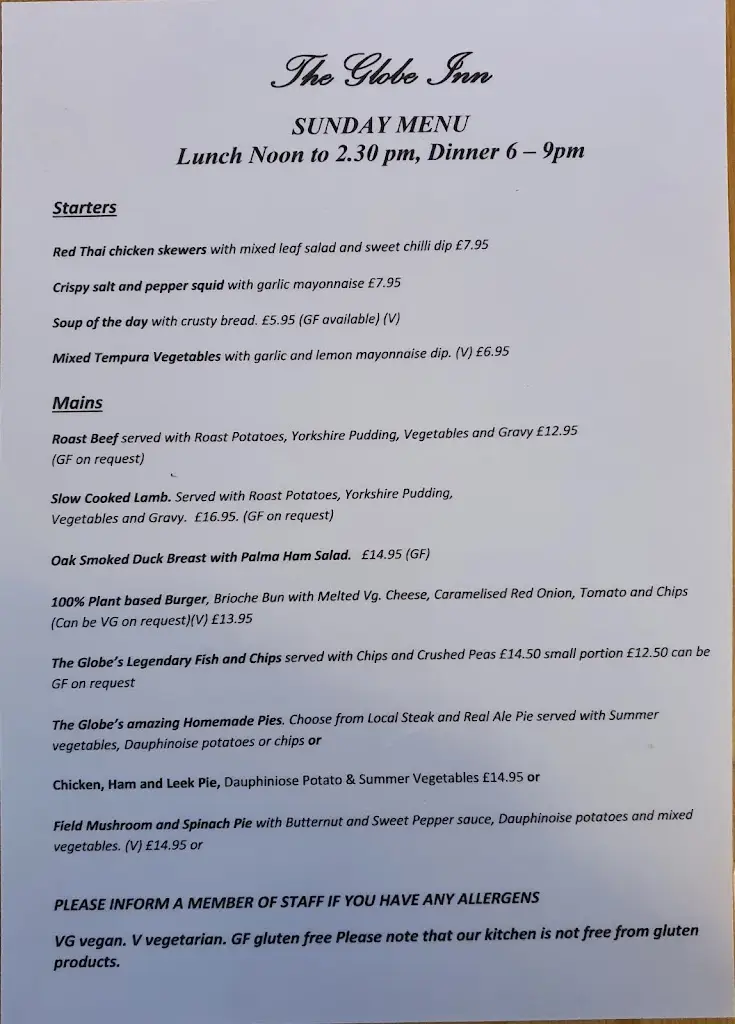 Menu_The Globe Inn_Chagford_image_2