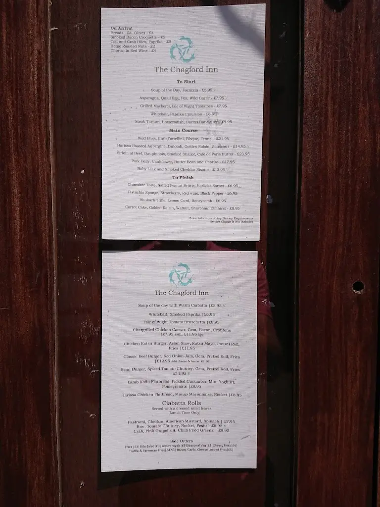 Menu_The Chagford Inn_Chagford_immagine_1