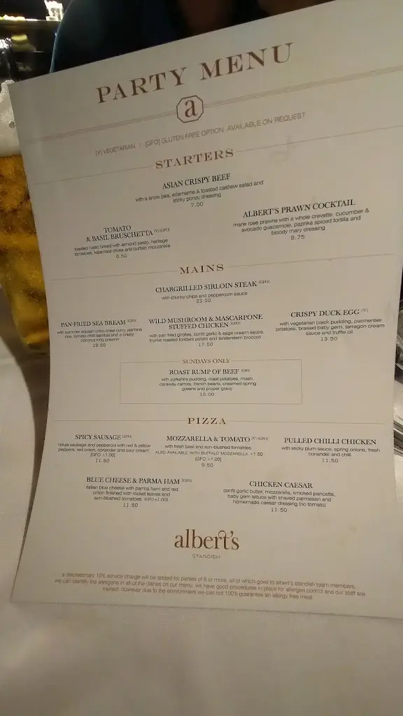 Menu_Albert's Standish_Appley Bridge_immagine_4