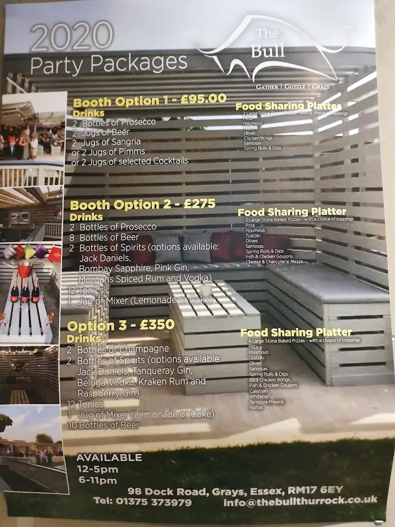 Menu_The Bull Pub & Restaurant · Grays_Chadwell St Mary_immagine_1
