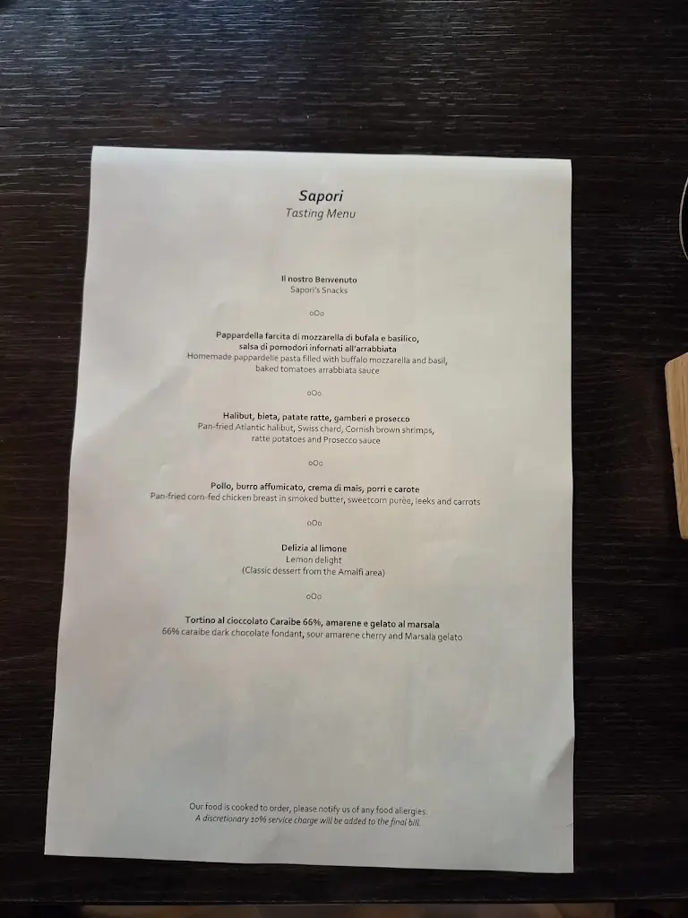 Sapori Restaurant & Bar restaurante en Anstey