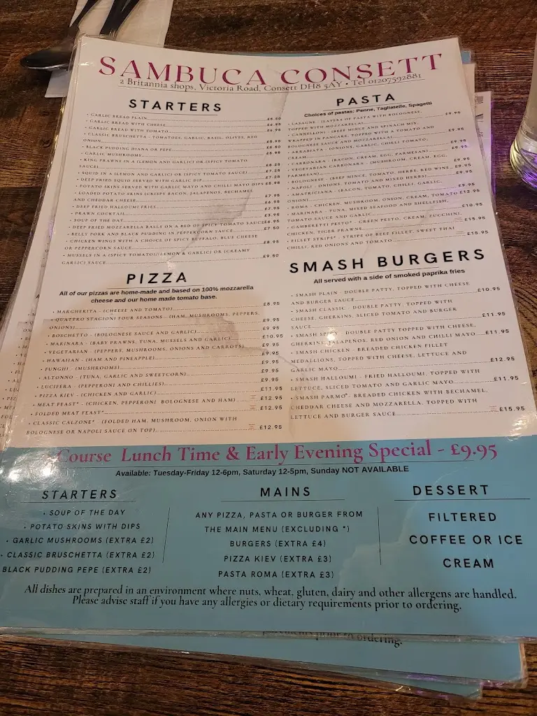 Menu_Sambuca Consett_Castleside_image_2