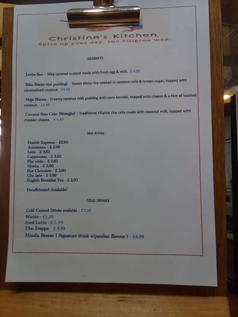 Menu_Christines kitchen_Castleside_image_2