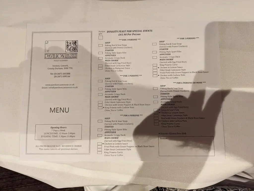 Menu_The Pavilion_Castleside_image_2