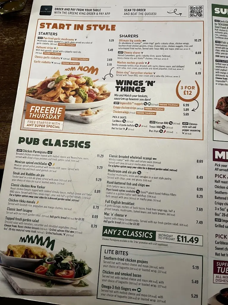 Menu_The Foxglove_Catterick Garrison_immagine_1