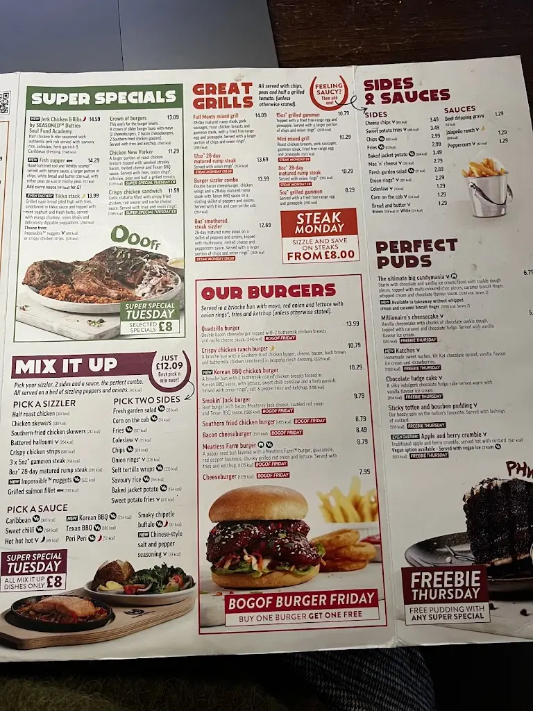 Menu_The Foxglove_Catterick Garrison_immagine_3