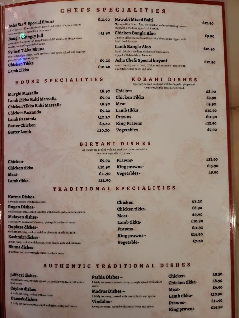 Menu_Asha Tandoori_Catterick Garrison_image_2