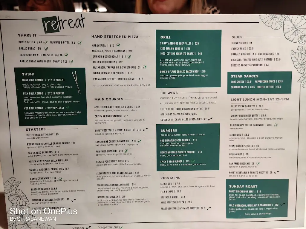 Menu_Retreat Adlington_Adlington_image_2