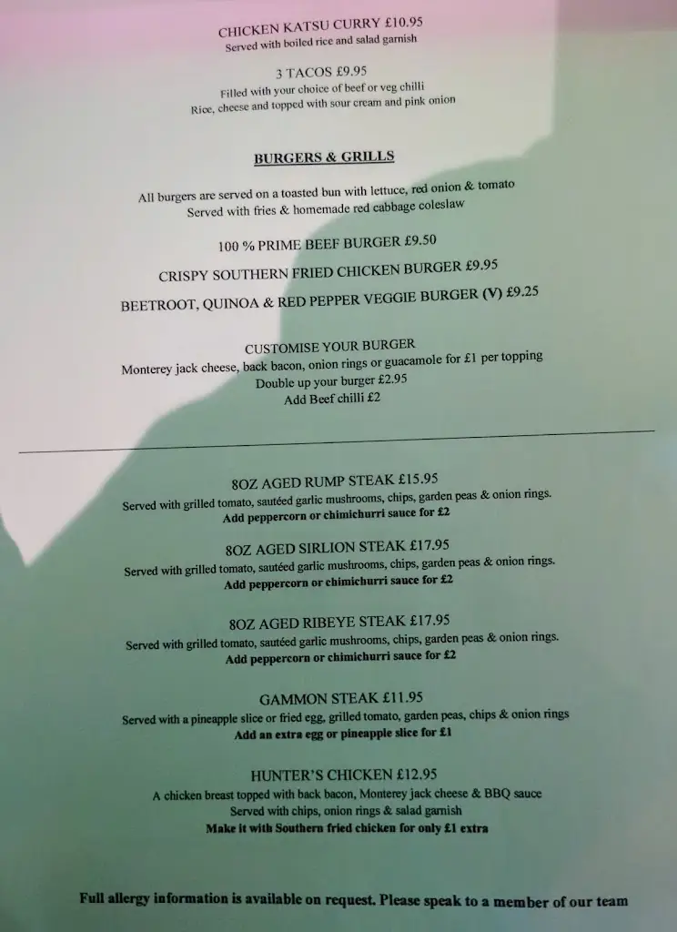 Menu_Old Hare & Hounds_Anstey_image_1