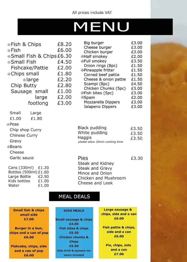 Menu_Catterick Village Fisheries_Catterick Garrison_image_1
