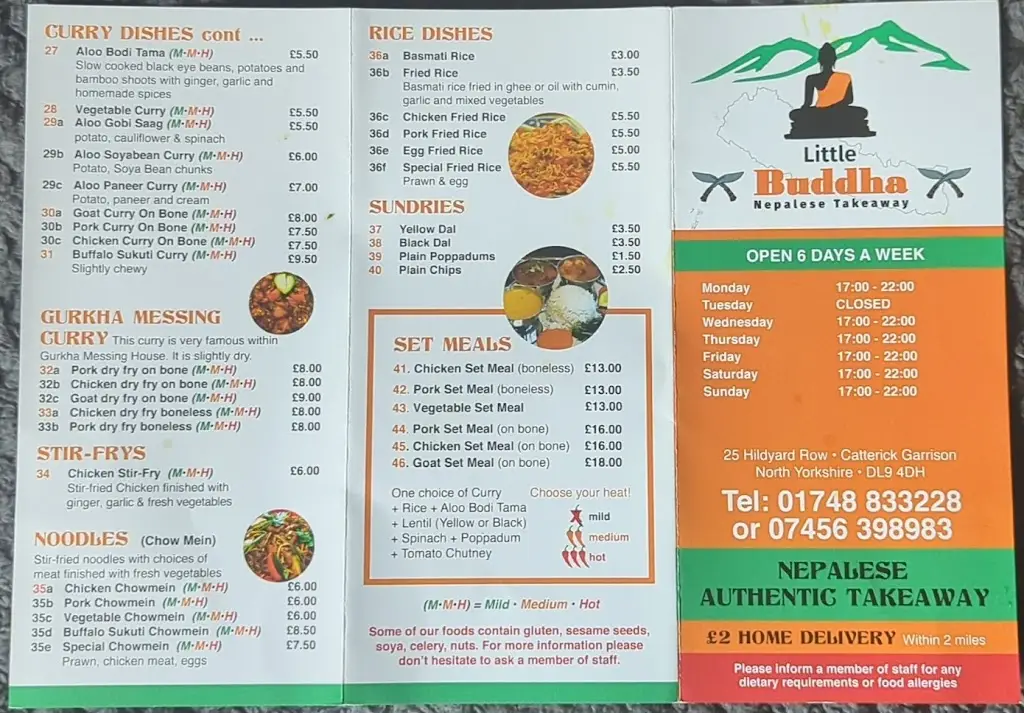 Menu_Little Buddha Nepalese Takeaway And Dine In_Catterick Garrison_image_1