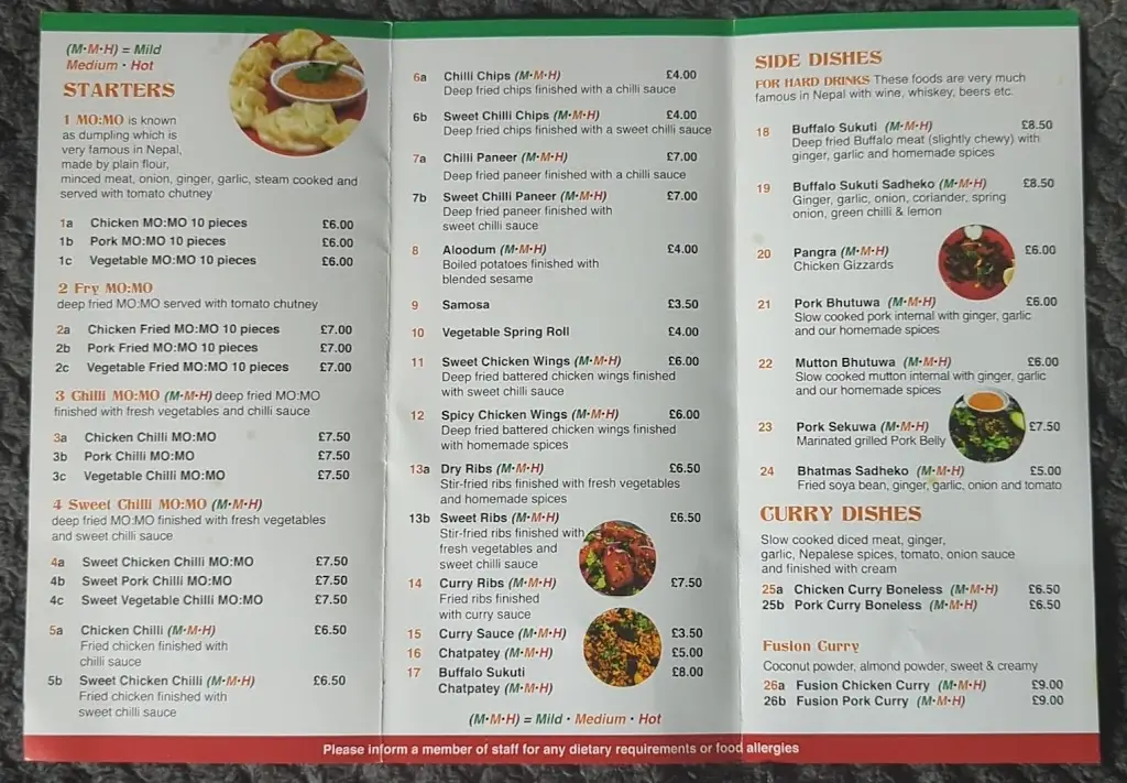 Menu_Little Buddha Nepalese Takeaway And Dine In_Catterick Garrison_image_2